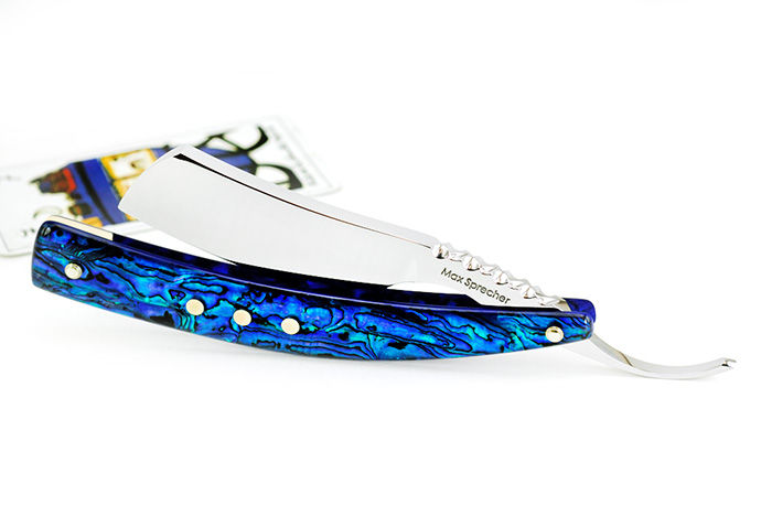 Thumbnail: Max Sprecher Customs ∙ 8/8+・French Point・Blue Paua・Brass Inlay ∙ Made in USA