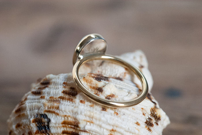 Thumbnail: Max Sprecher Jewelry -  Peruvian Opal 18K Yellow Gold Ring