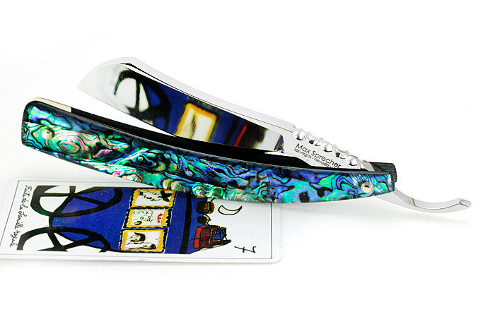 Thumbnail: Max Sprecher Razors・7/8・French Point・Paua・Made in USA