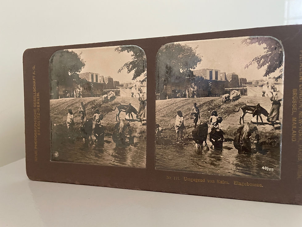 Thumbnail: 22 stereokaarten oudheid Egypte, Caīro 1900-1920
