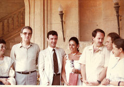 Con Tomás Marco, Gómez Martínez, López Cobos y Cervera. 1983
