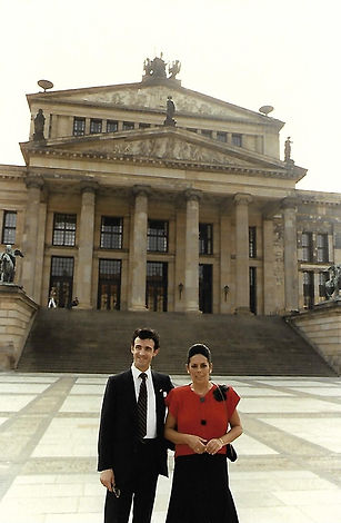 Maribel Calvín con el maestro Gómez Martínez