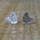 Thumbnail: Fingerprint Heart Sterling Silver Stud Earrings