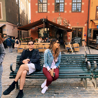FTLO trip friends relaxing in Bergen, Norway