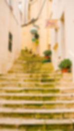 old stone steps in Amalfi