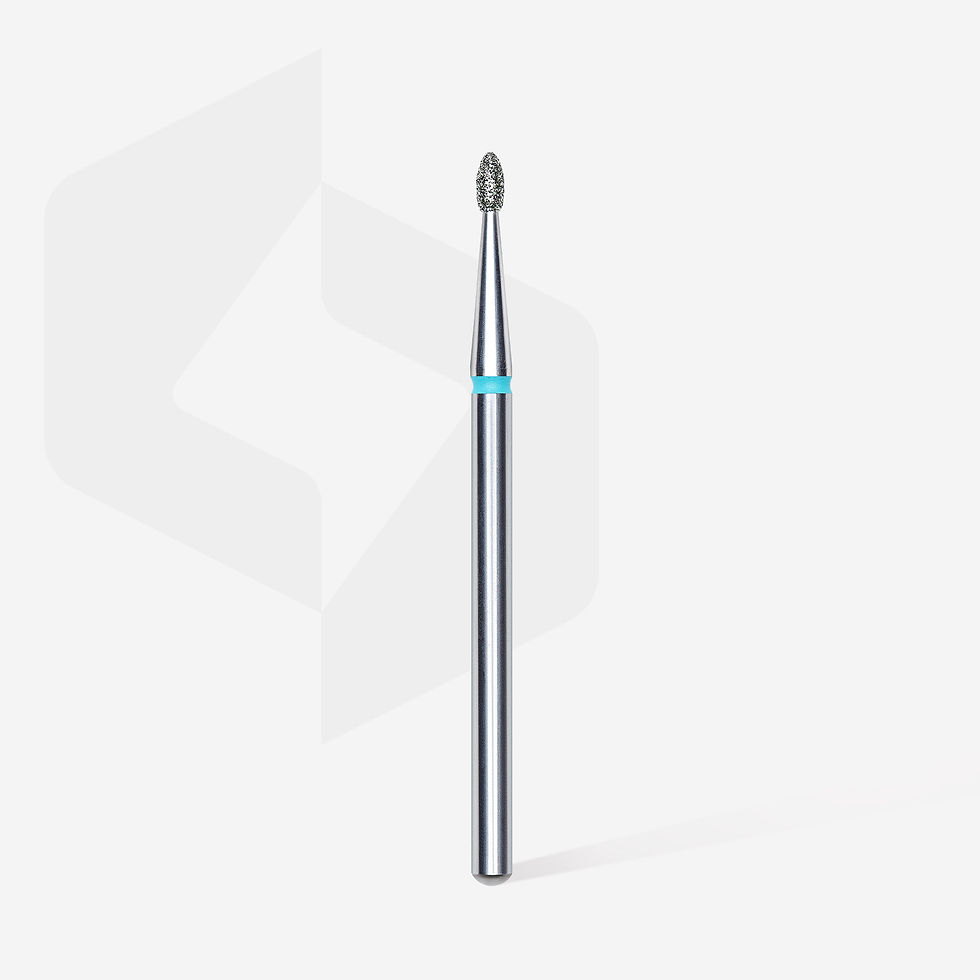 Thumbnail: Staleks Pro Diamond nail drill bit, rounded “bud” , blue (nr14)