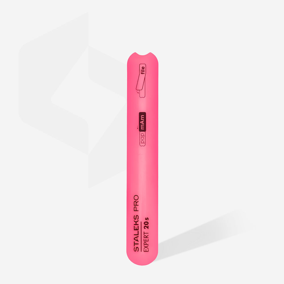 Thumbnail: Staleks BEVELED STRAIGHT PLASTIC NAIL FILE (BASE), EXPERT 20S