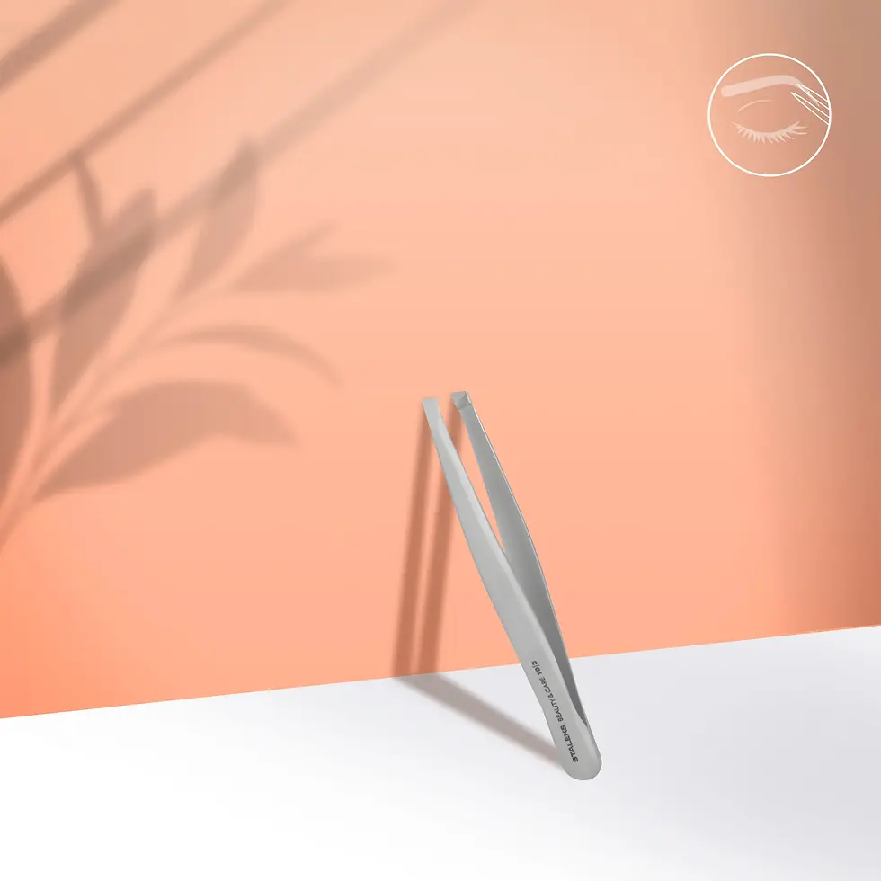 Eyebrow Tweezers BEAUTY & CARE 10 TYPE 3 (Wide Slant)