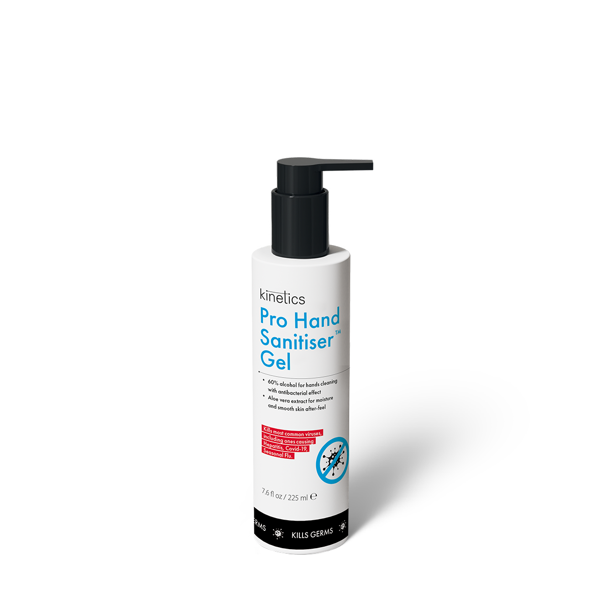 Pro Hand Sanitiser Gel 225ml.