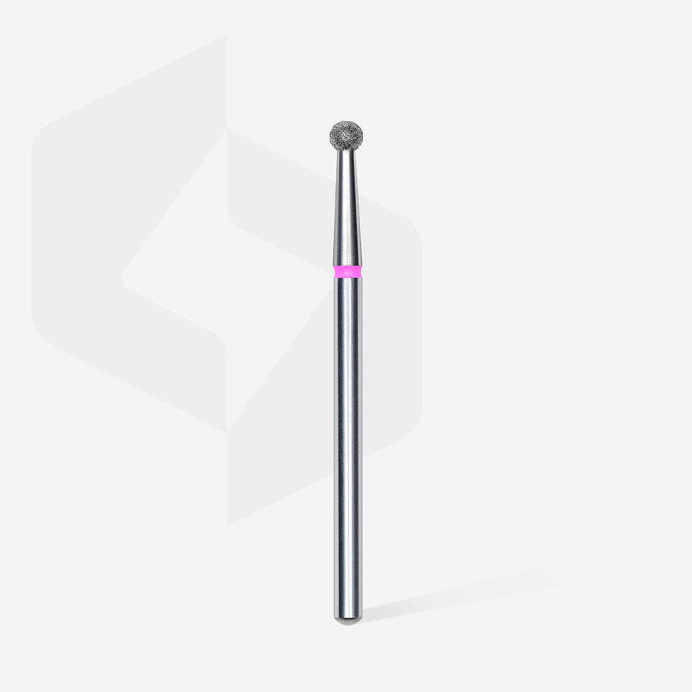 Thumbnail: Staleks Pro Diamond nail drill bit, “ball”, red (nr2)