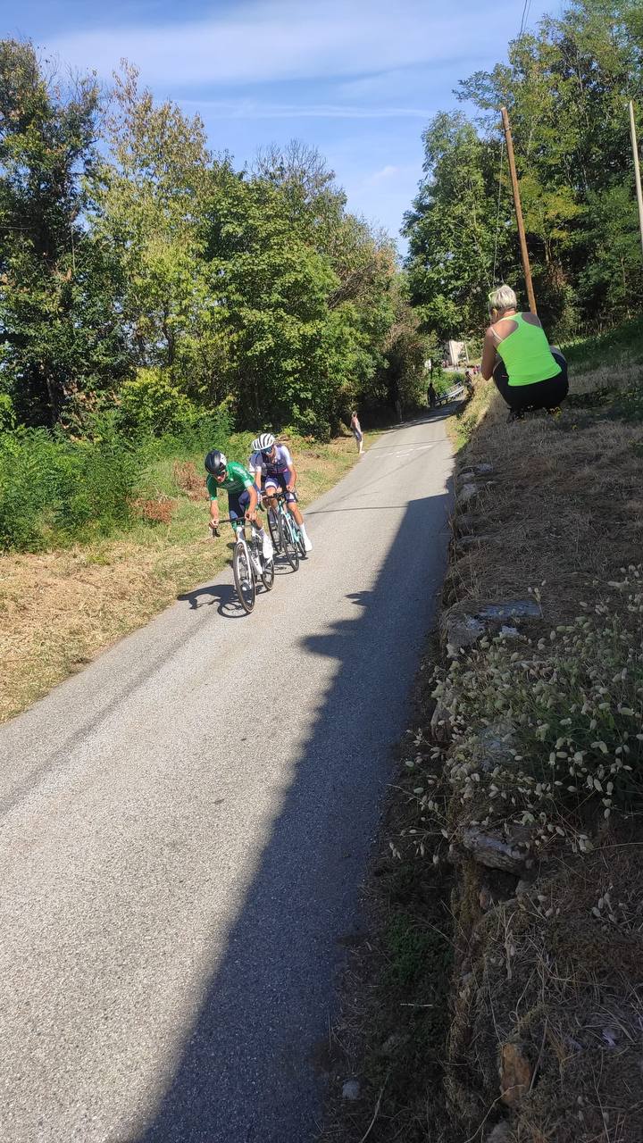 Simone Gandino secondo nei traguardi volanti alla La Piccola Vuelta del Canavese