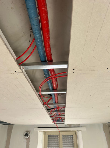 raffreddamento a soffitto