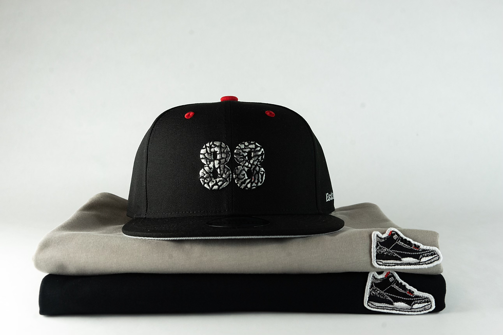 Thumbnail: Rike Knows “88” Elephant Print Fitted Hat