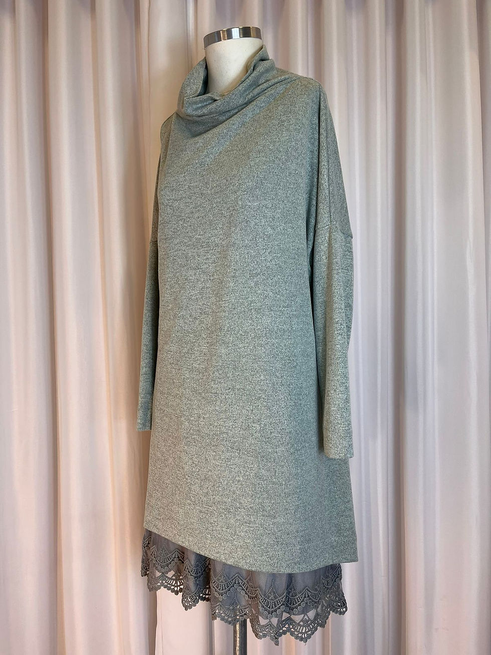 Vestido malha winter mescla