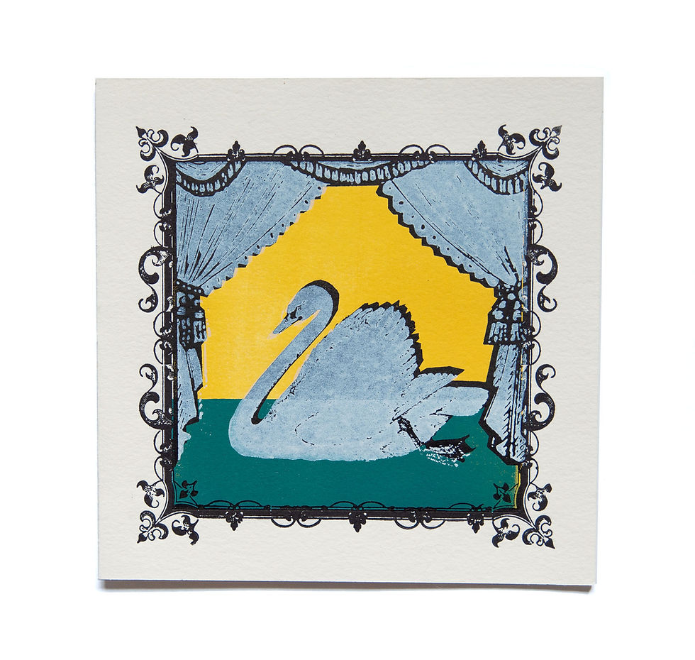 Thumbnail: Swan & Loon Letterpress Cards