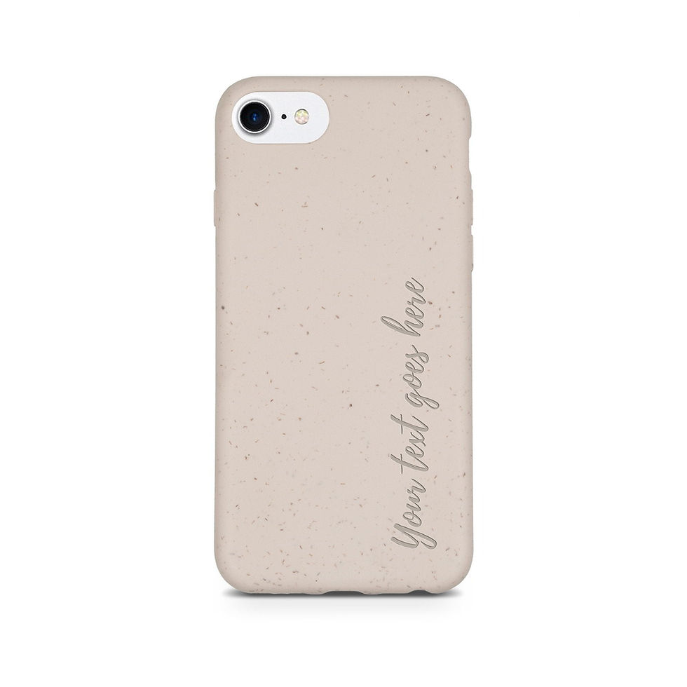 Thumbnail: Biodegradable Personalized Phone Case - Natural White