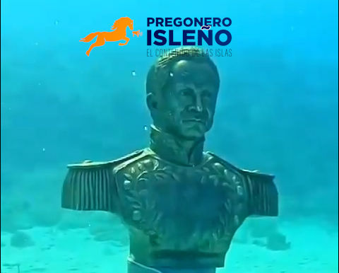 Inauguran busto sumergido del almirante José Padilla López en San Andrés