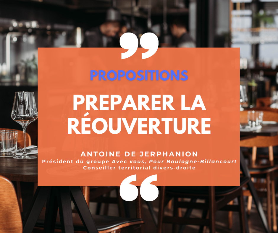 Préparer la réouverture des restaurants à Boulogne-Billancourt