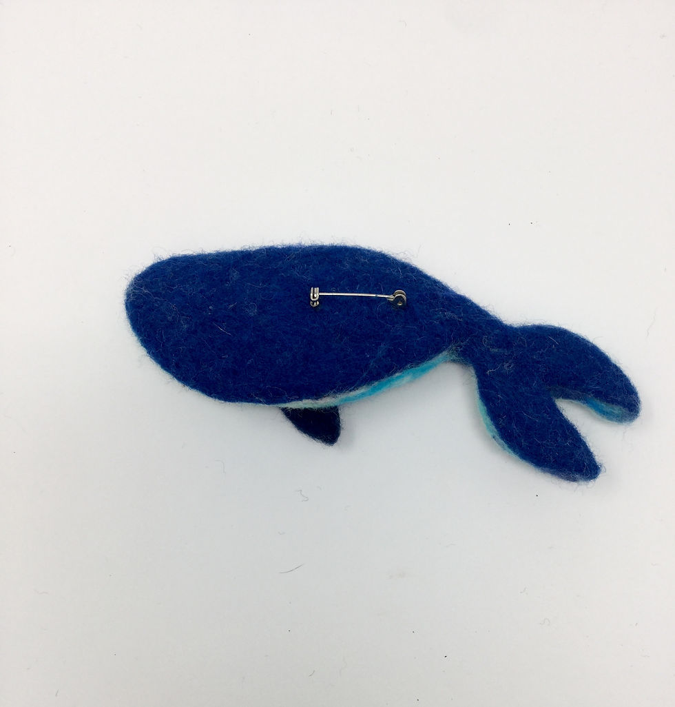 Thumbnail: Blue Whale Brooch / Badge
