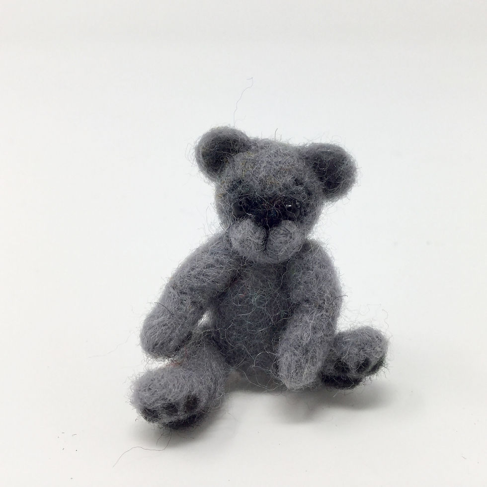 Thumbnail: Miniature Grey Bear with jointed limbs
