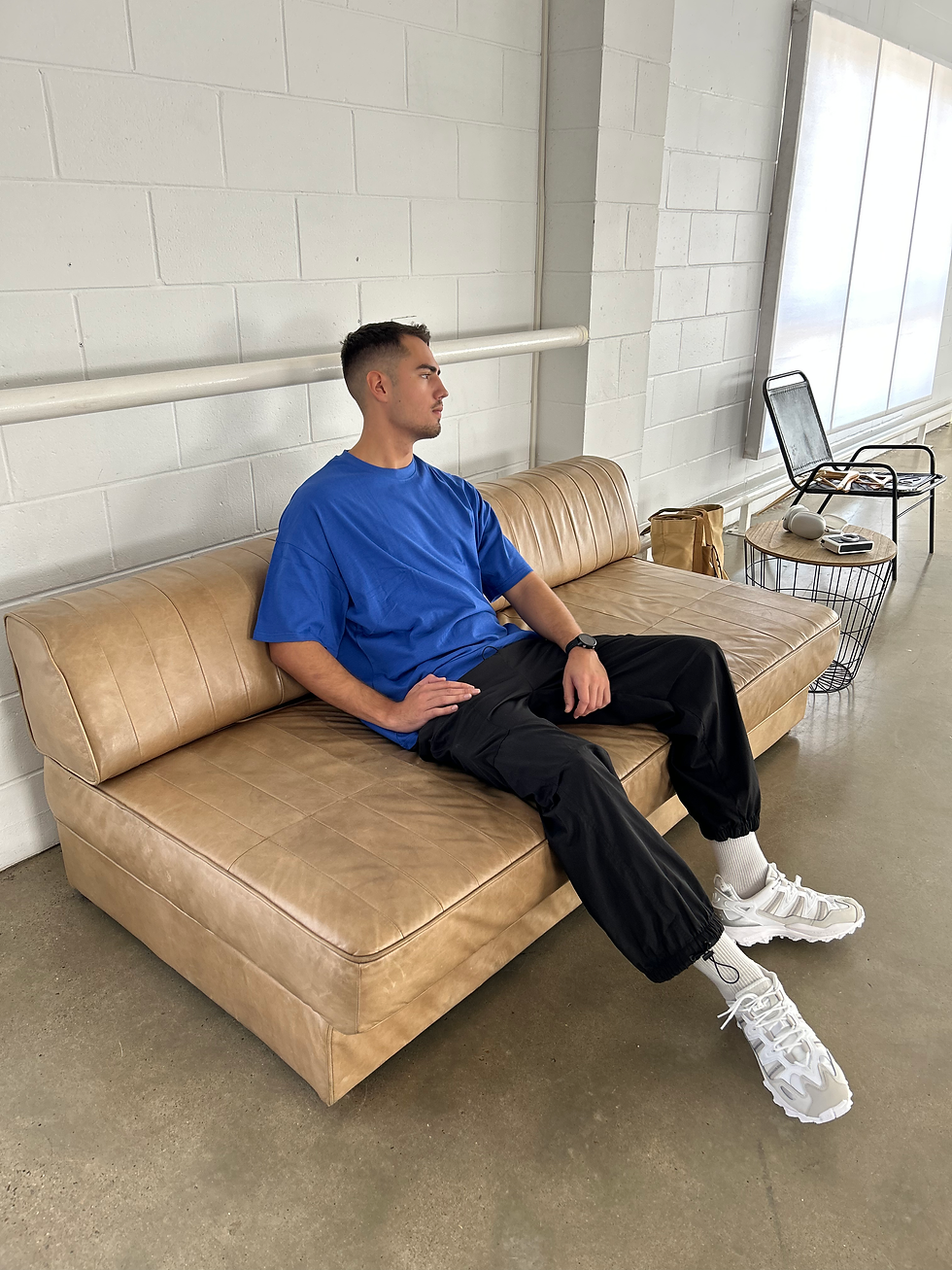 Thumbnail: OVERSIZED BLANX TEE - COBALT BLUE