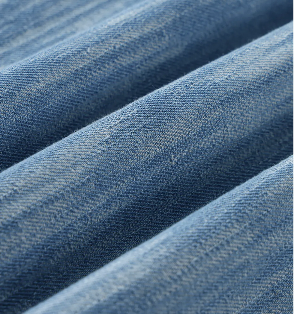 Thumbnail: DISTRESSED DENIM UTILITY SHIRT