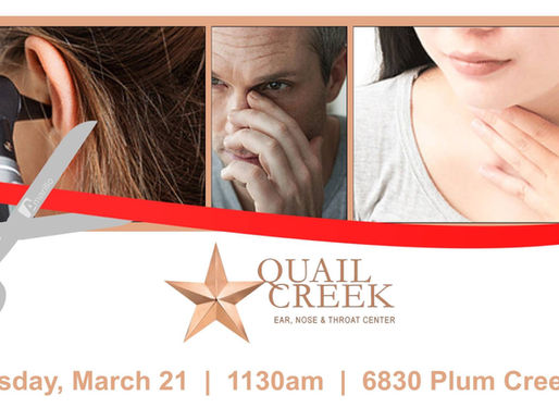 Join Amarillo Chamber of Commerce for a Ribbon Cutting for Quail Creek Ear, Nose & Throat Center