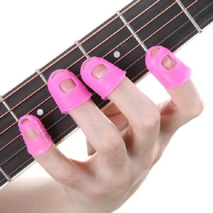 Thumbnail: 12 Pcs Thin Medium Celluloid Guitar Finger Caps