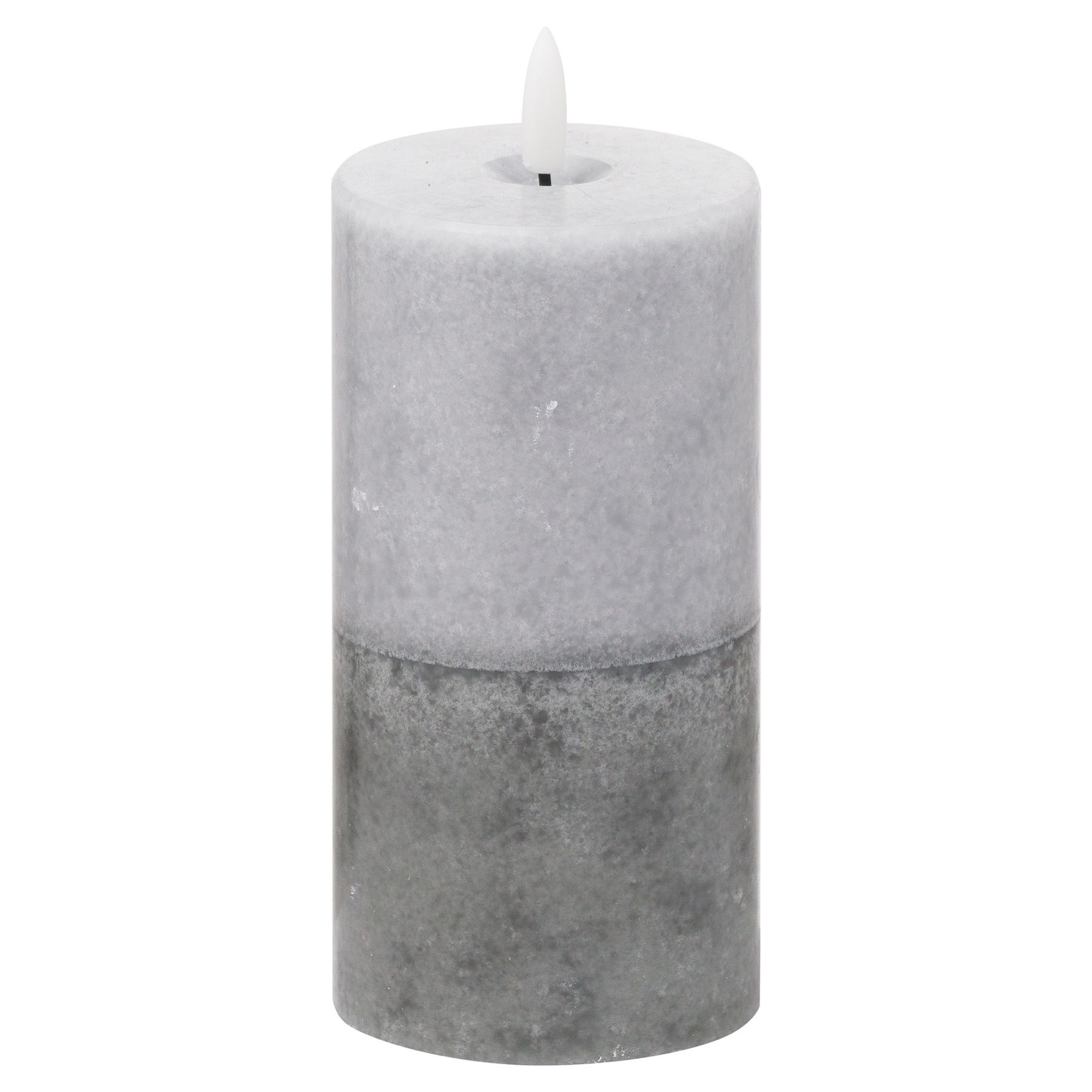 Luxe Collection Natural Glow 3x6 Stone LED Wax Candle