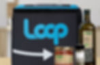 Loop shipping tote