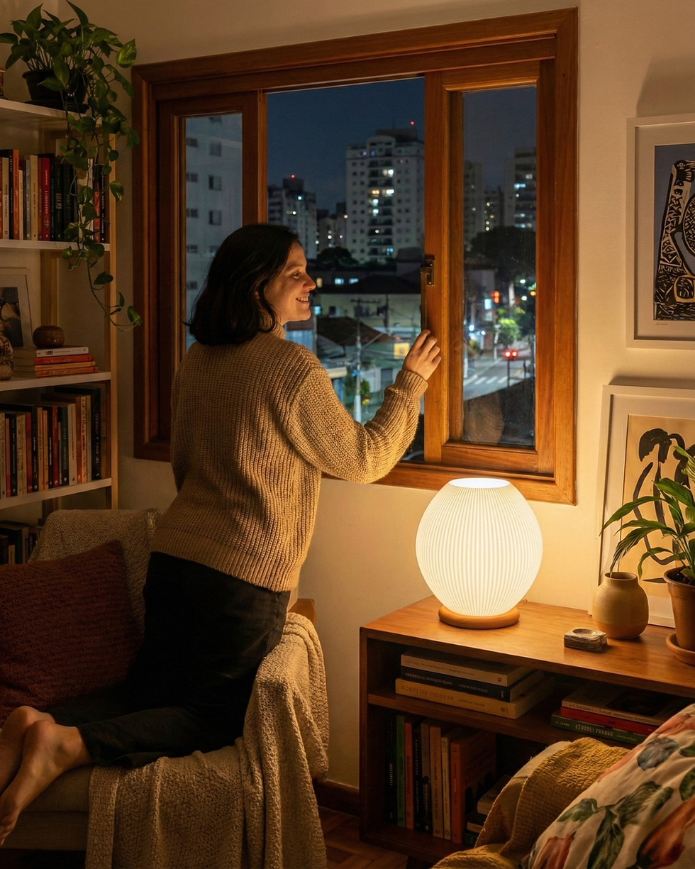 Miniatura: Conjunto 2 Luminárias de Mesa LED para Quarto ou Sala - Duna Edição Especial