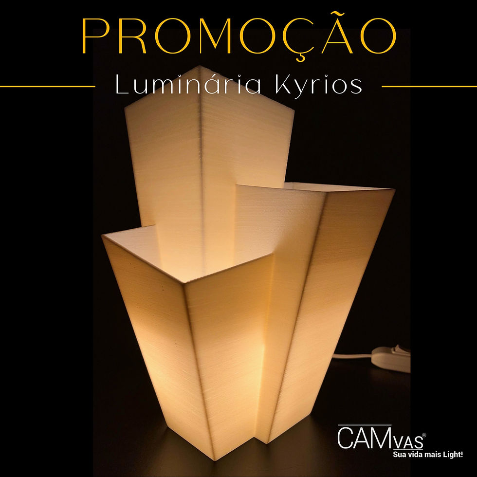 Miniatura: Abajur Luminária de Mesa LED, luz aconchegante para Quarto ou Sala - Kyrios