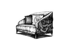 Armchair Pen Sketch