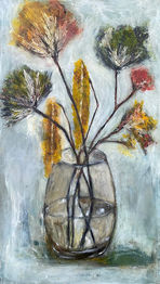 Bouquet peint à l'huile