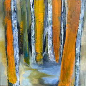 Forêt peinture à l'huile