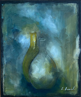 Peinture huile abstraction
