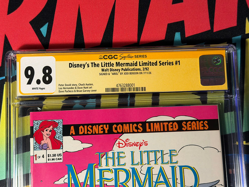 Thumbnail: Disney's The Little Mermaid Limited Series #1 CGC 9.8 SS Signed by Jodi Benson