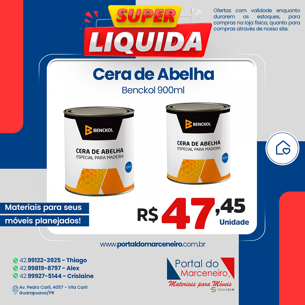 Cera de Abelha Benckol 900ml