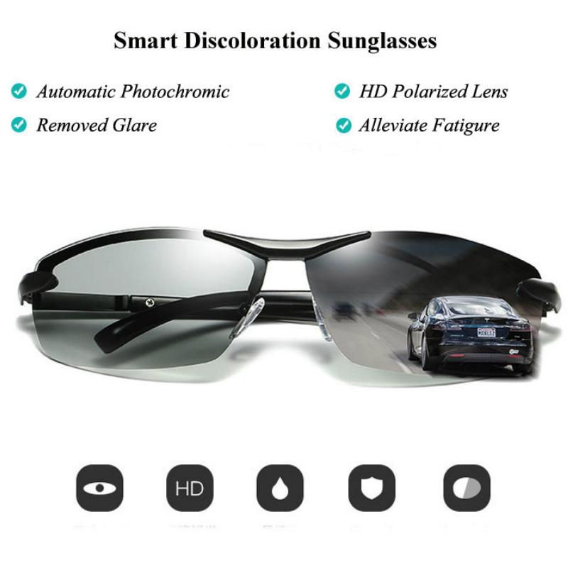 Thumbnail: Photochromic Polarized Sunglasses UV400 - Lense adjust colour according to light