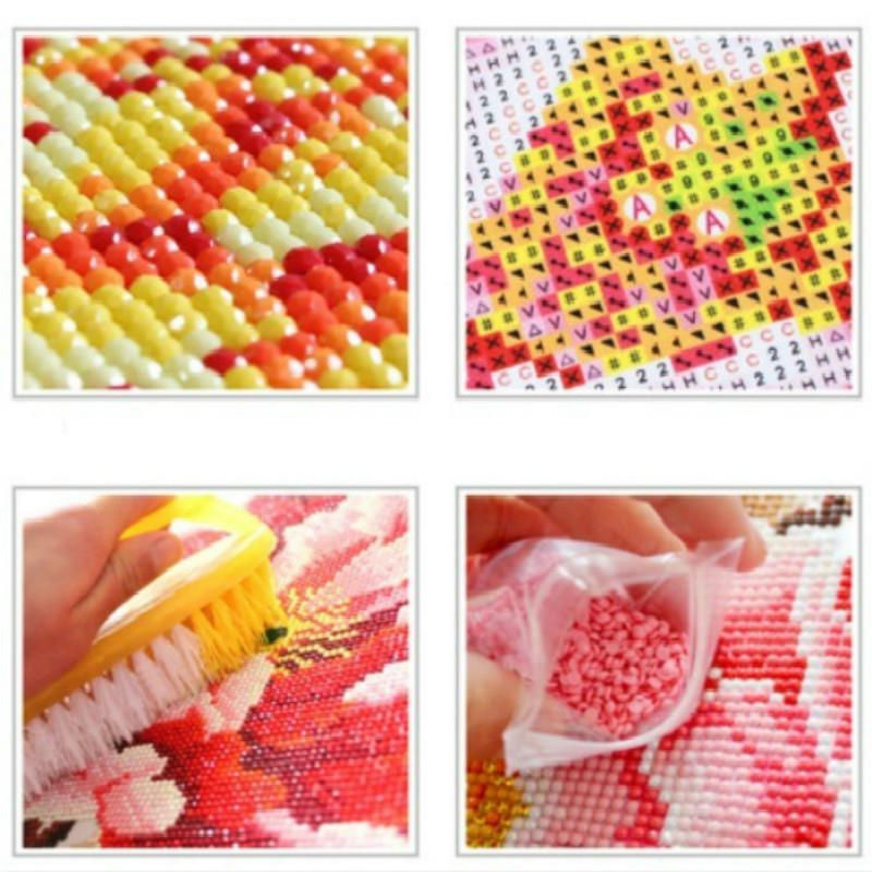 Thumbnail: 5D DIY Diamond Painting Cross Stitch Kit; Wolf Fighting Scene (30cm x 40cm)