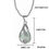 Thumbnail: Luminous Pendant with Necklace - Light Blue Stone Pattern (Glows in the dark)