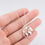 Thumbnail: Round World Map Pendant with Necklace - One World, One Family