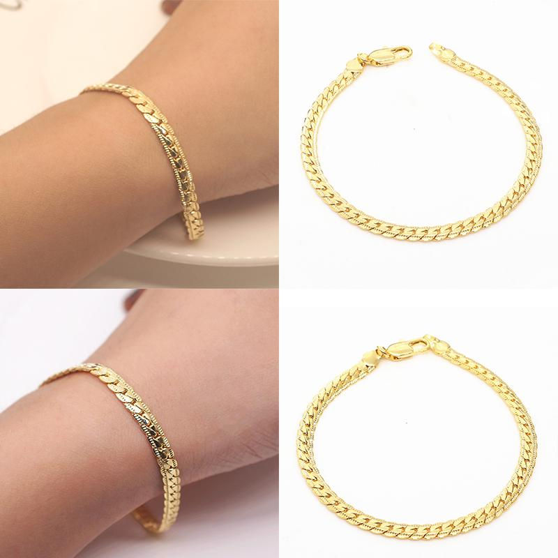 Thumbnail: Snake Gold Colour Bracelet