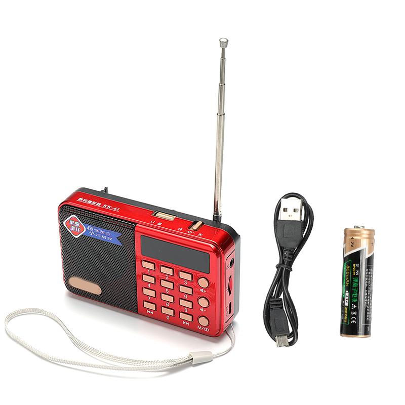 Thumbnail: Habong Portable FM Digital Radio with TF Card/USB/MP3 Player/Headphones