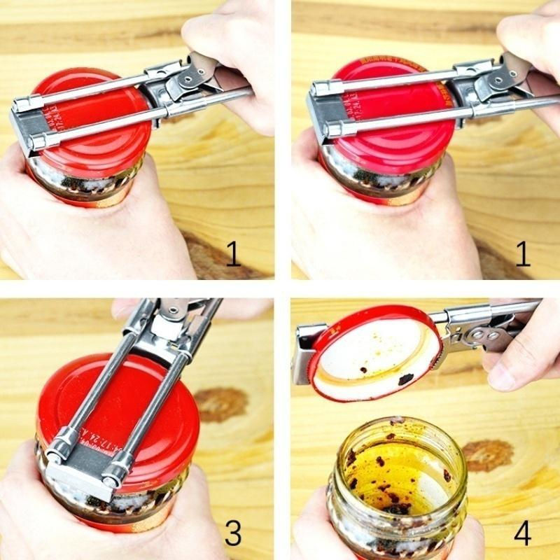 Thumbnail: Adjustable Non-slip Stainless Steel Bottle/Jar/Can Opener