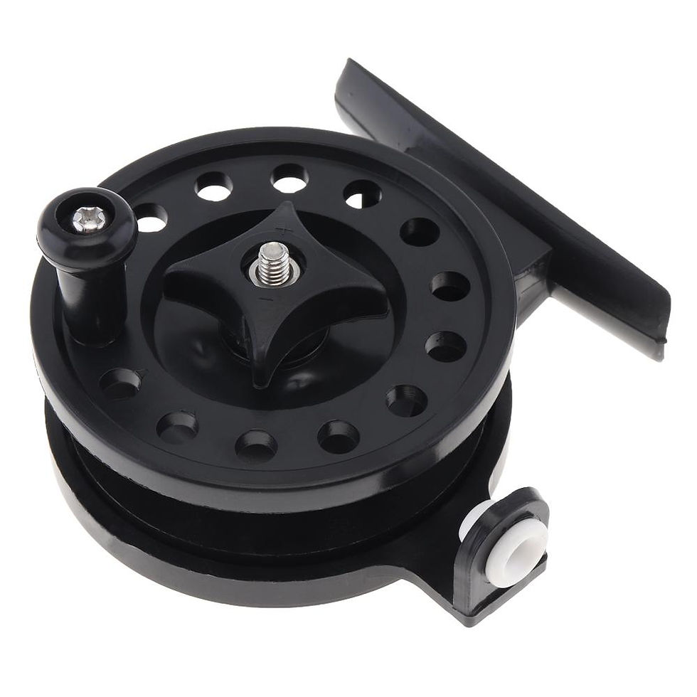 Thumbnail: Compact Black Fishing Reel