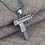 Thumbnail: UZI Submachine Gun Black Colour with Necklace chain