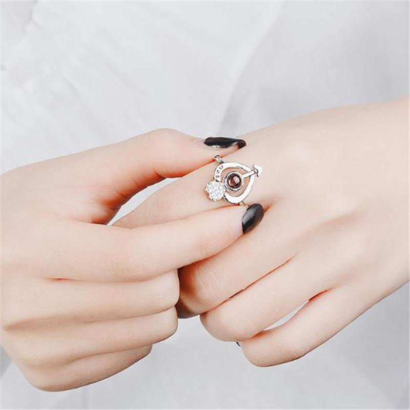 Thumbnail: Love Heart Ring with 'I Love You' in 100 Languages (Multi Adjustable)