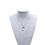 Thumbnail: Jesus Cross on Crystal Teardrop Pendant with Necklace chain