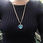 Thumbnail: 'Heart of the Ocean', Light Blue Heart Pendant with Necklace chain - Titanic